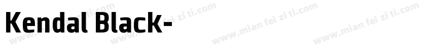 Kendal Black字体转换